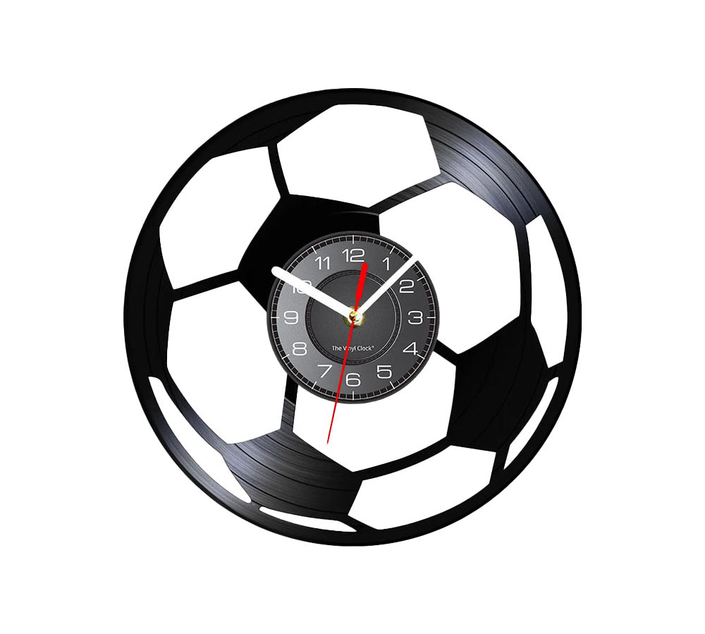 Horloge murale ballon de football vintage design 30 cm Maison Viva