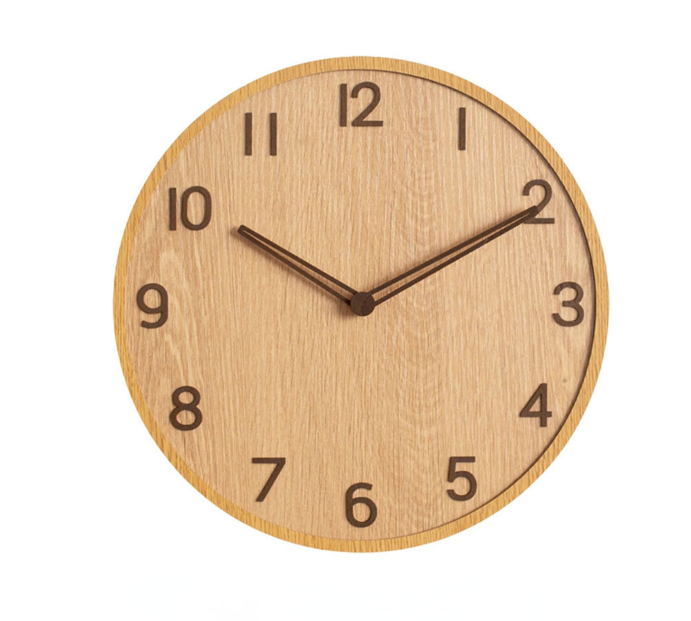 Horloge murale bois design 30 cm Maison Viva