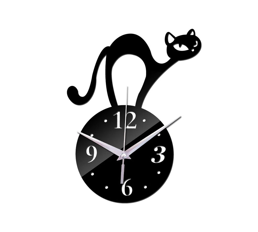 Horloge murale chat vintage design 20 cm Maison Viva