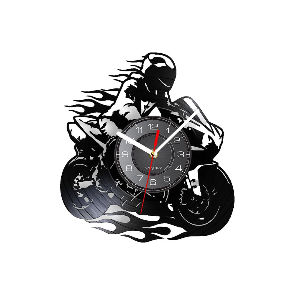 Horloge murale moto vintage design 30 cm Maison Viva