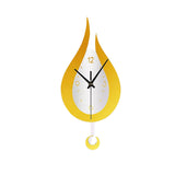 Horloge murale goutte d'eau design jaune Maison Viva