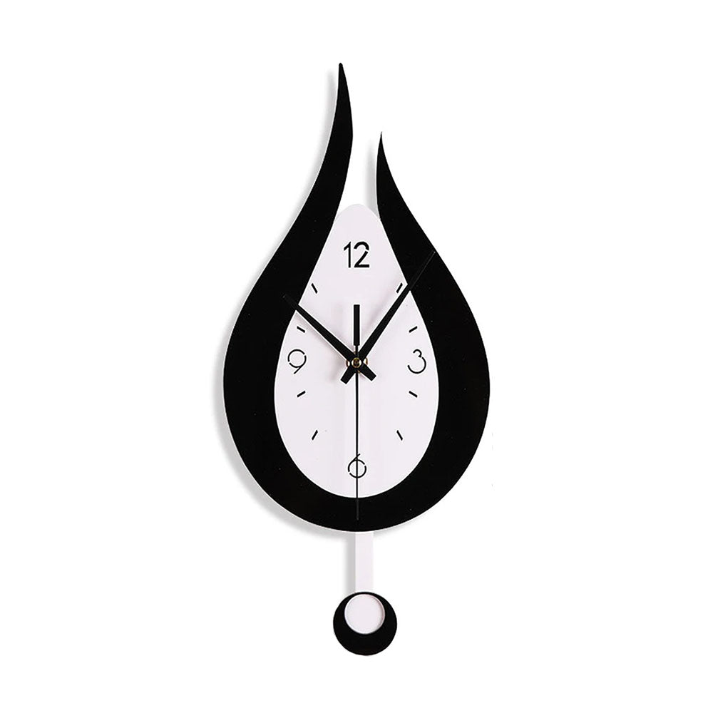 Horloge murale goutte d'eau design noir Maison Viva