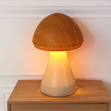 Lampe champignon bois rechargeable par usb Maison Viva