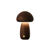 Lampe champignon bois design sans fil