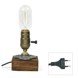 Lampe de chevet industrielle vintage avec fil