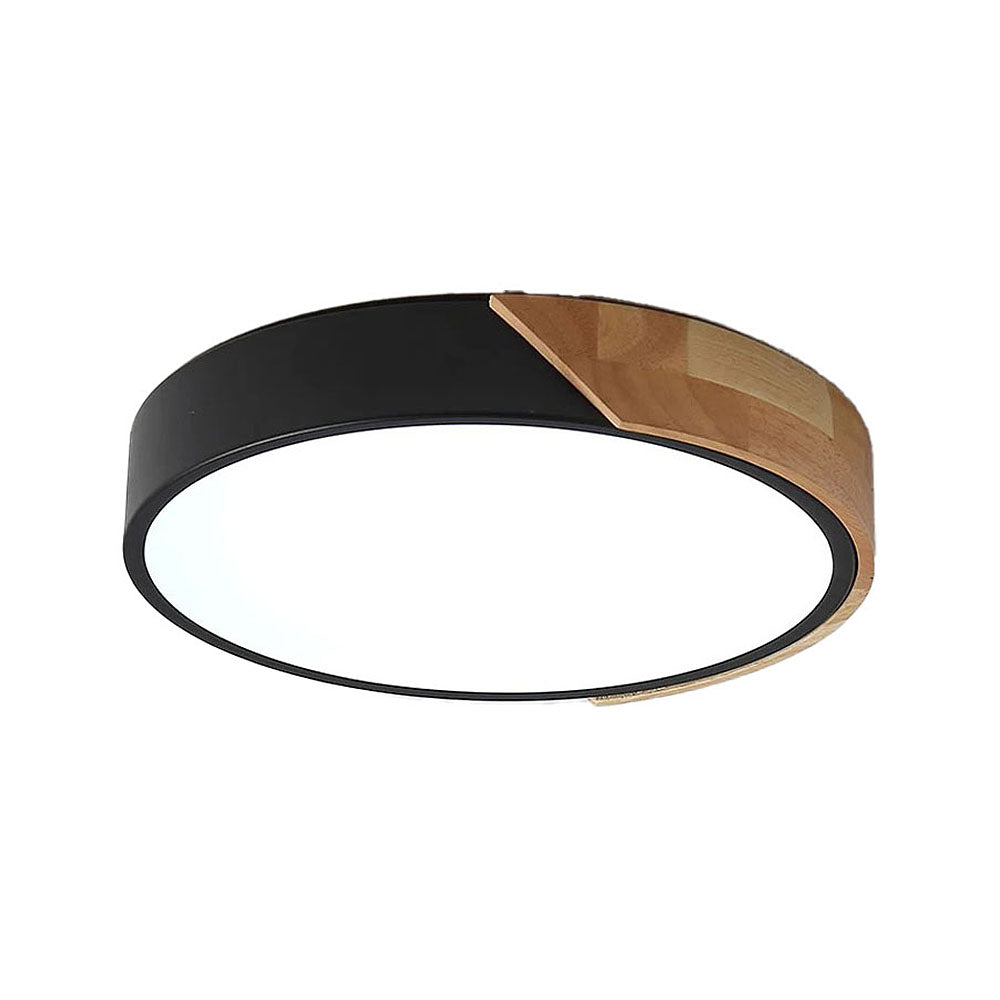 Plafonnier LED tendance design bois noir Maison Viva 3