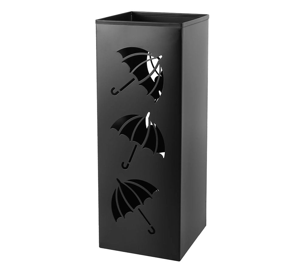 Porte parapluie décoratif en métal noir Maison Viva