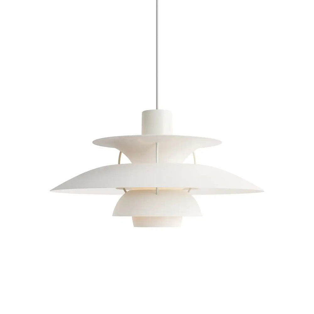 Lustre suspension luminaire design nordique minimaliste blanc Maison Viva 2