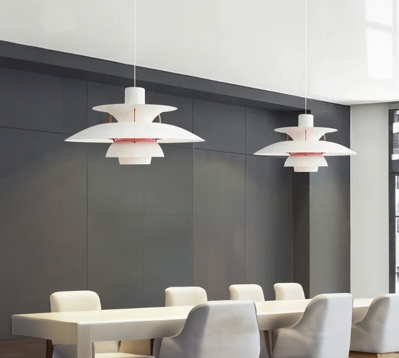 Lustre suspension luminaire design nordique minimaliste blanc Maison Viva