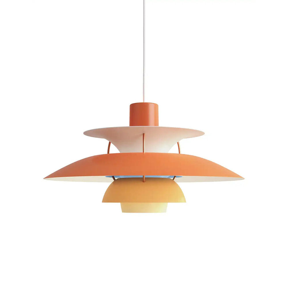 Lustre suspension luminaire design nordique minimaliste orange Maison Viva 2