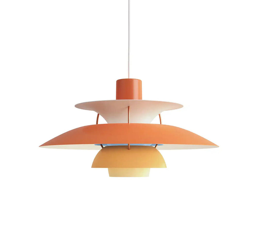 Lustre suspension luminaire design nordique minimaliste orange Maison Viva 2