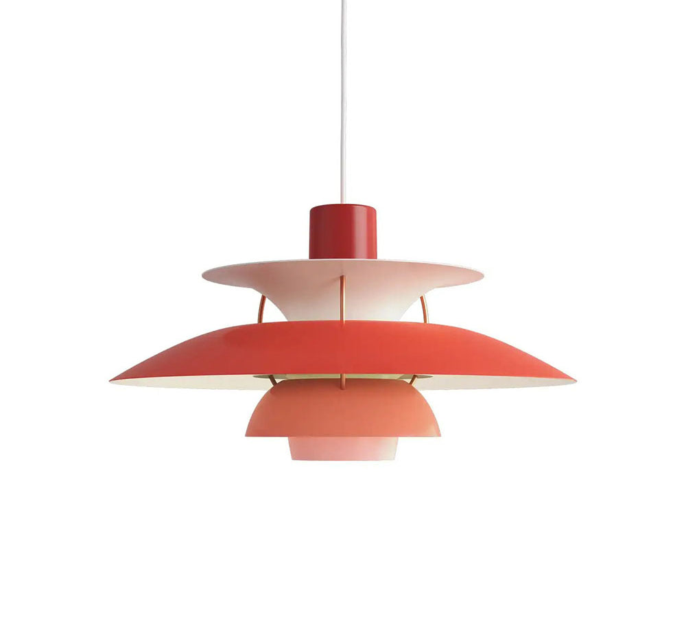 Lustre suspension luminaire design nordique minimaliste rouge Maison Viva